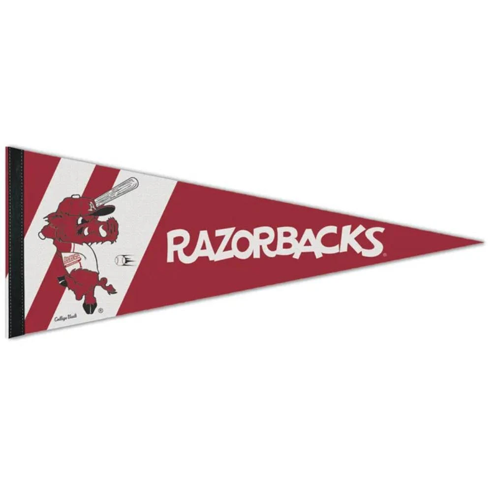 Arkansas WinCraft 12 X 30 Ft Baseball Premium Vault Pennant
