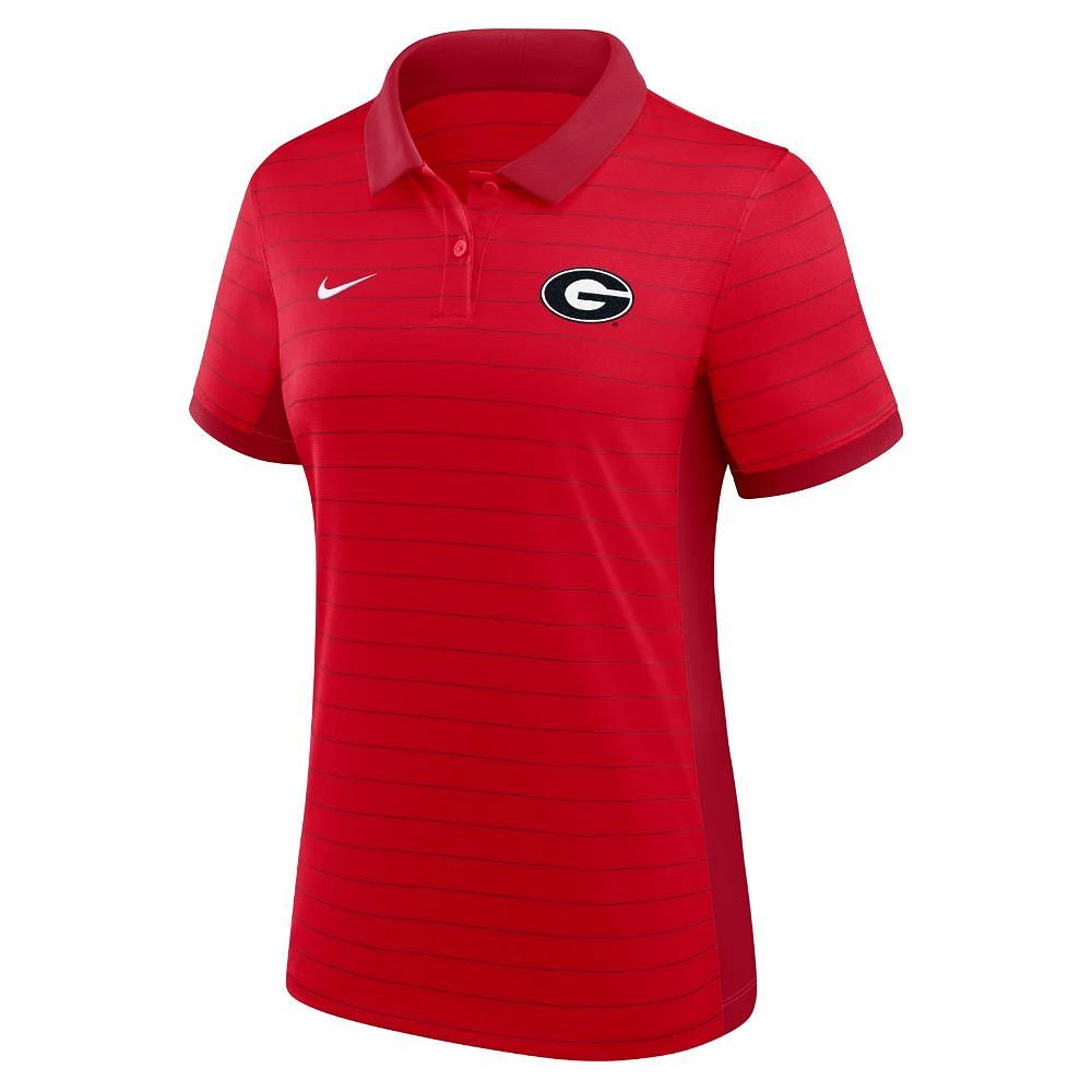 Georgia Nike Women's Dri-Fit Victory Stripe Polo