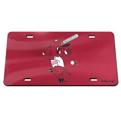Arkansas Vault Hitting Ribby License Plate
