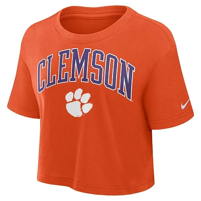 Clemson Nike Women's Academic Arch Crop Tee