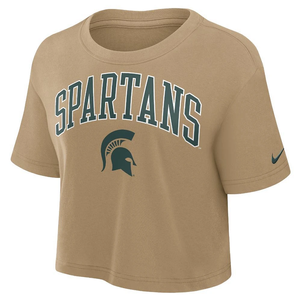 Michigan State Nike Women's Academic Arch Crop Tee