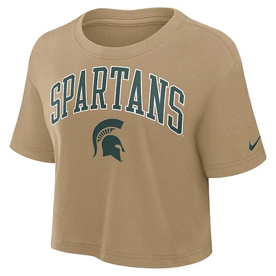 Michigan State Nike Women's Academic Arch Crop Tee