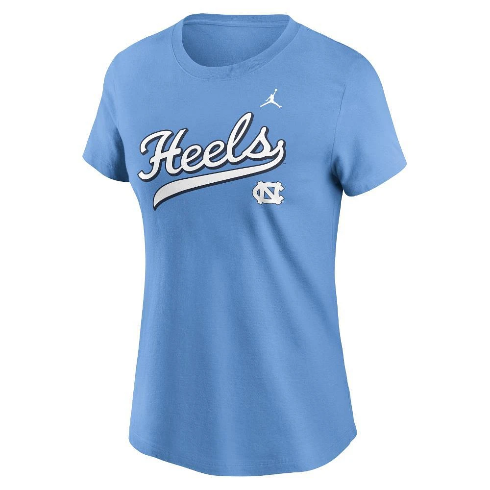 UNC Jordan Brand Women's Cotton Local Script Tee
