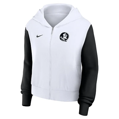 Florida State Nike Women's Colorblocked Script Full Zip Hoodie