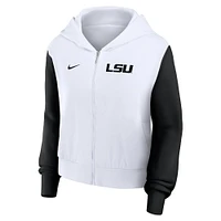 LSU Nike Women's Colorblocked Script Full Zip Hoodie
