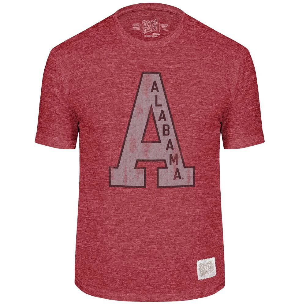 Alabama Retro Brand Giant Logo Streaky Tee