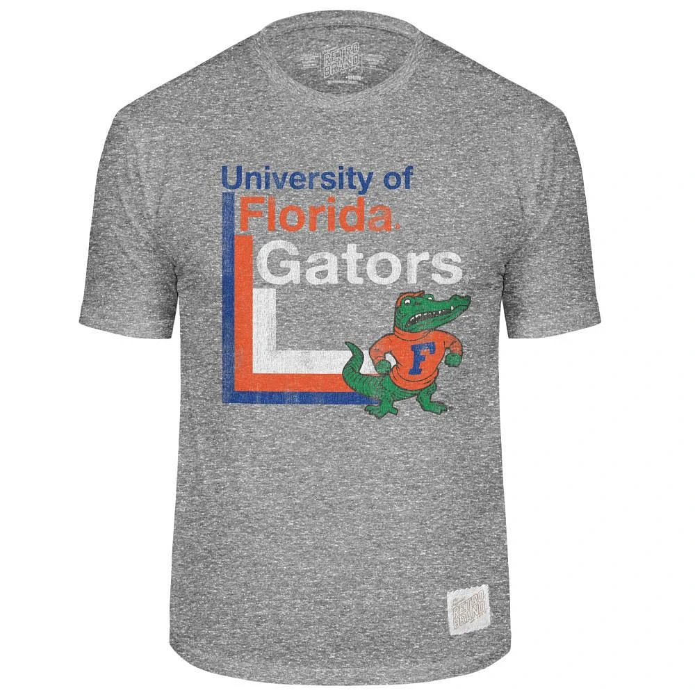 Florida Retro Brand Lined Mascot Streaky Tee
