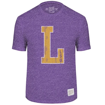 LSU Retro Brand Giant Logo Streaky Tee