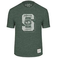 Michigan State Retro Brand Giant Logo Streaky Tee