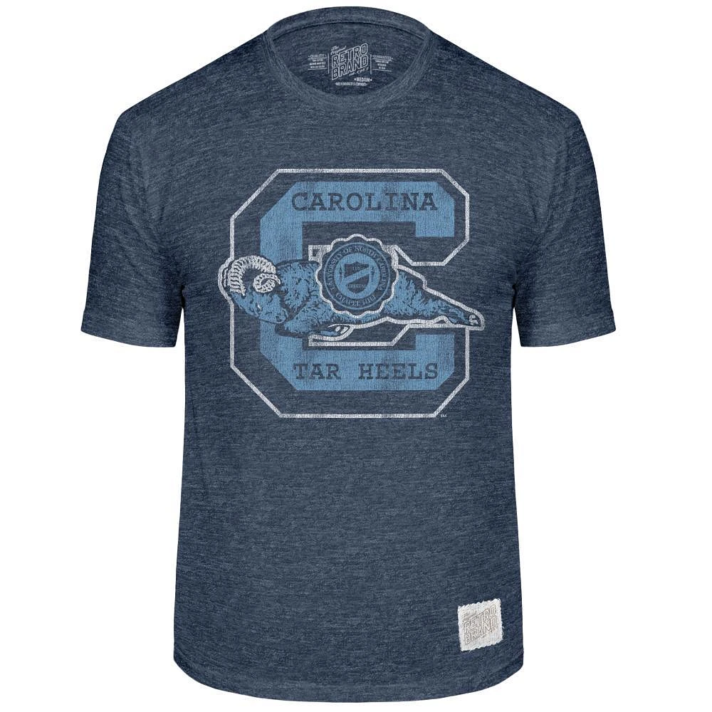UNC Retro Brand Giant Logo Streaky Tee