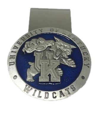  Kentucky Heritage Pewter Wildcat Money Clip (Blue Emblem)