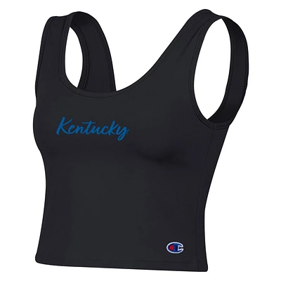 Kentucky Champion Tailgate Her Scoop Neck Crop Women's Tank Top
