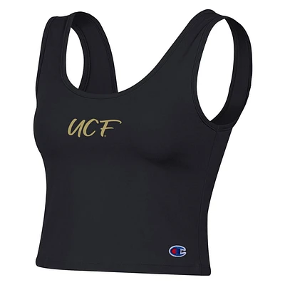 UCF Champion Tailgate Her Scoop Neck Crop Women's Tank Top