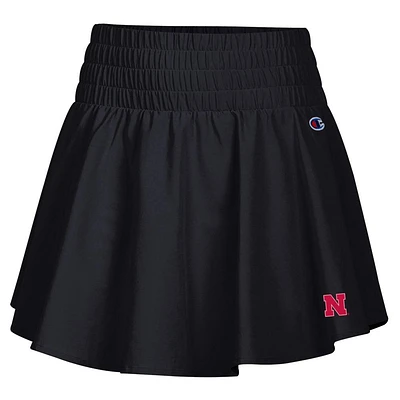 Nebraska Champion Tailgate Her Ruffle Woven Skort
