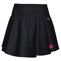 Nebraska Champion Tailgate Her Ruffle Woven Skort