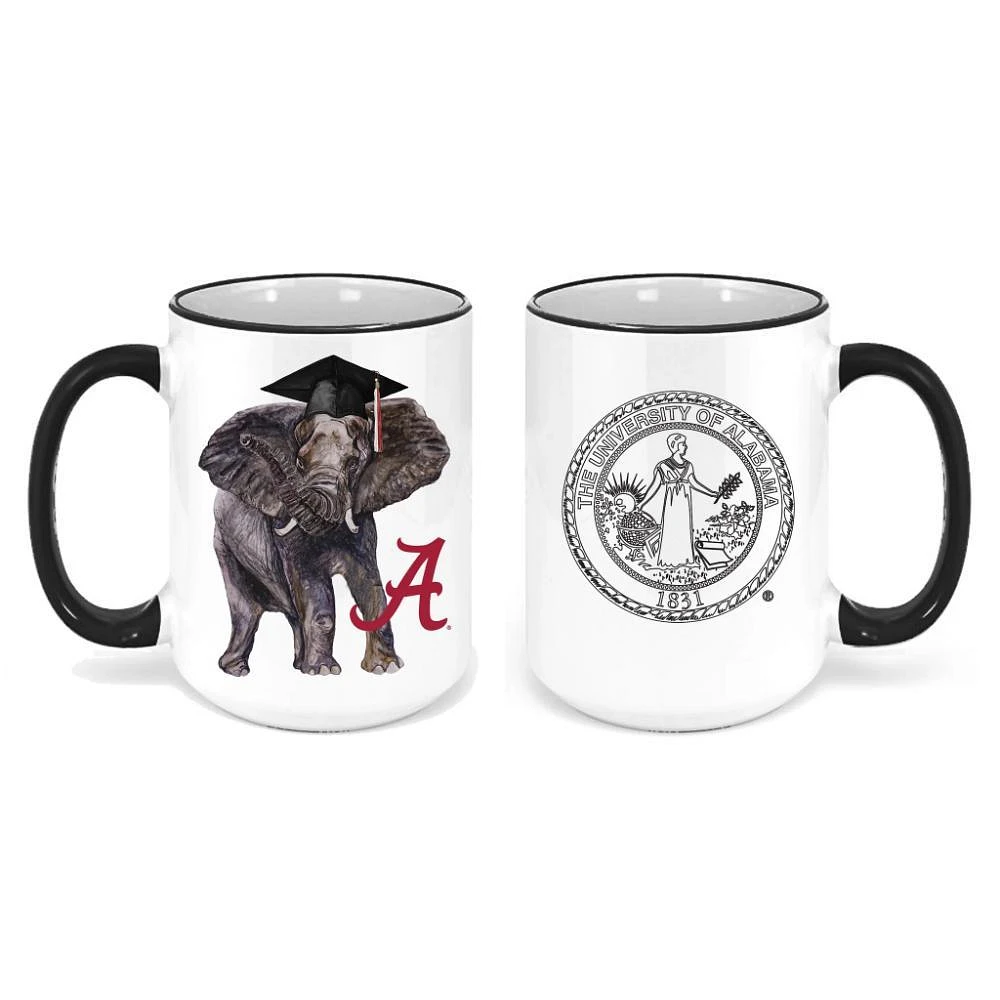 Alabama 15 Oz Elephant Graduate Mug