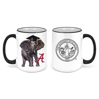 Alabama 15 Oz Elephant Graduate Mug