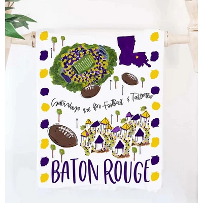 Baton Rouge 19X28 Tea Towel