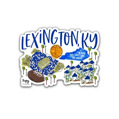 Lexington Football Town Sticker