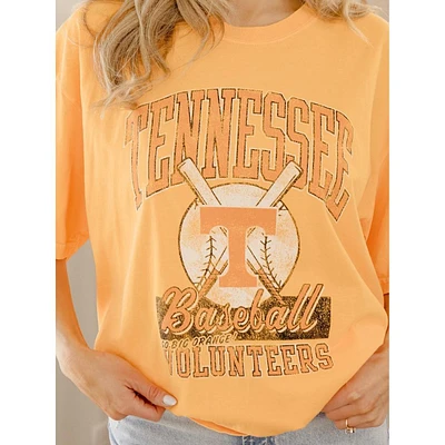 Tennessee LivyLu Vols Baseball Orange Tee