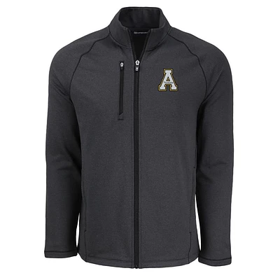 App State Cutter & Buck Peshastin Eco Fleece Full Zip Jacket