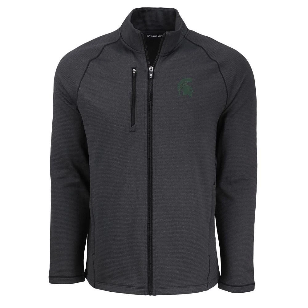 Michigan State Cutter & Buck Peshastin Eco Fleece Full Zip Jacket