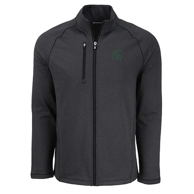 Michigan State Cutter & Buck Peshastin Eco Fleece Full Zip Jacket