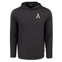 App State Cutter & Buck Coastline Epic Comfort Hooded Shirt