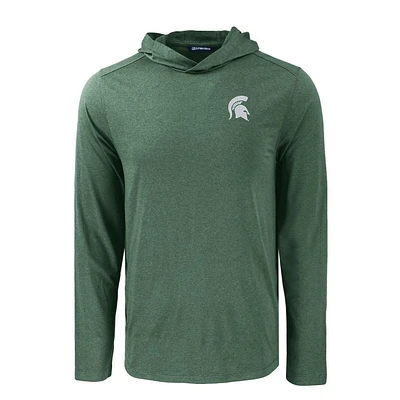 Michigan State Cutter & Buck Coastline Epic Comfort Hooded Shirt
