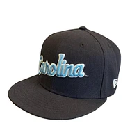 UNC New Era 5950 Script Carolina Fitted Cap