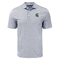 Michigan State Cutter & Buck Pike Eco Diamond Dot Polo