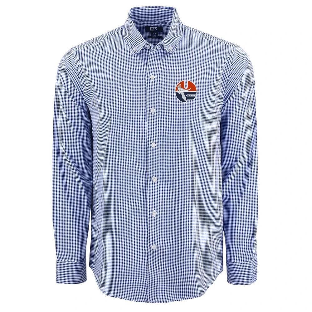 Florida Cutter & Buck Skyline Epic Gingham Dress Shirt