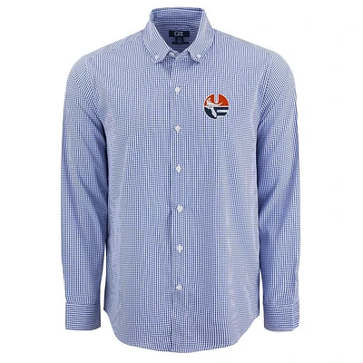 Florida Cutter & Buck Skyline Epic Gingham Dress Shirt
