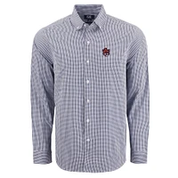 Auburn Cutter & Buck Skyline Epic Gingham Dress Shirt