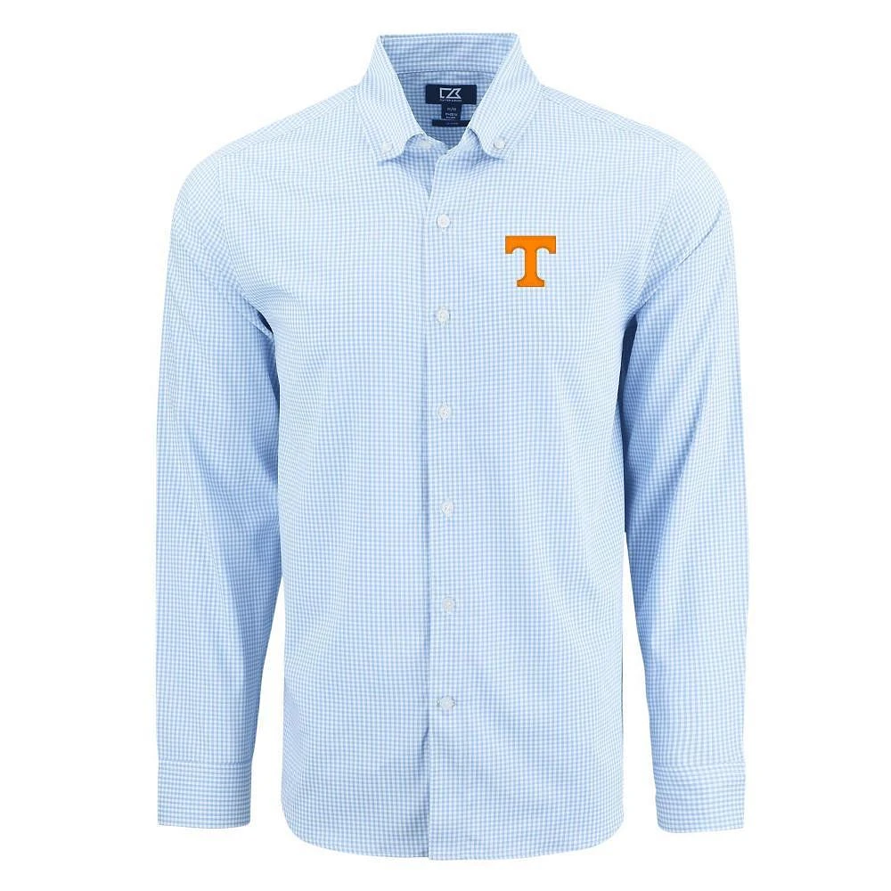 Tennessee Cutter & Buck Skyline Epic Gingham Dress Shirt