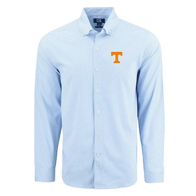 Tennessee Cutter & Buck Skyline Epic Gingham Dress Shirt