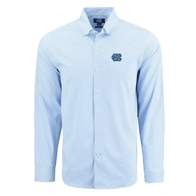 UNC Cutter & Buck Skyline Epic Gingham Dress Shirt