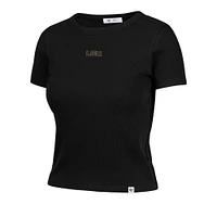 LSU Micro Embroidered Baby Tee