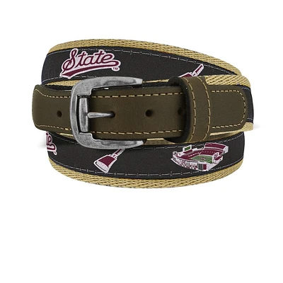 Mississippi State Zep-Pro Stadium Ribbon Belt