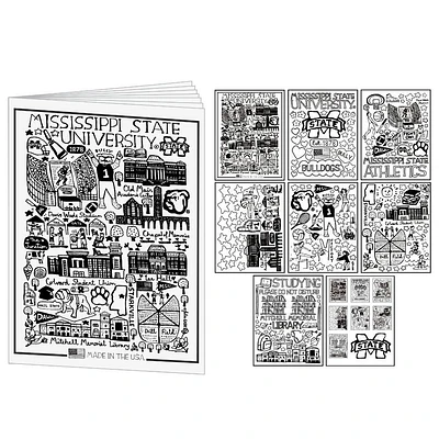 Mississippi State Julia Gash Coloring Book and Crayons