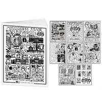 Mississippi State Julia Gash Coloring Book and Crayons