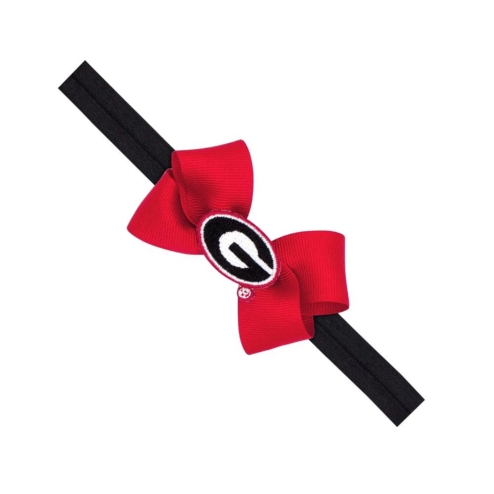 Georgia Infant Mini Bow with Logo Patch Headband