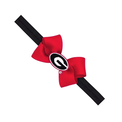 Georgia Infant Mini Bow with Logo Patch Headband