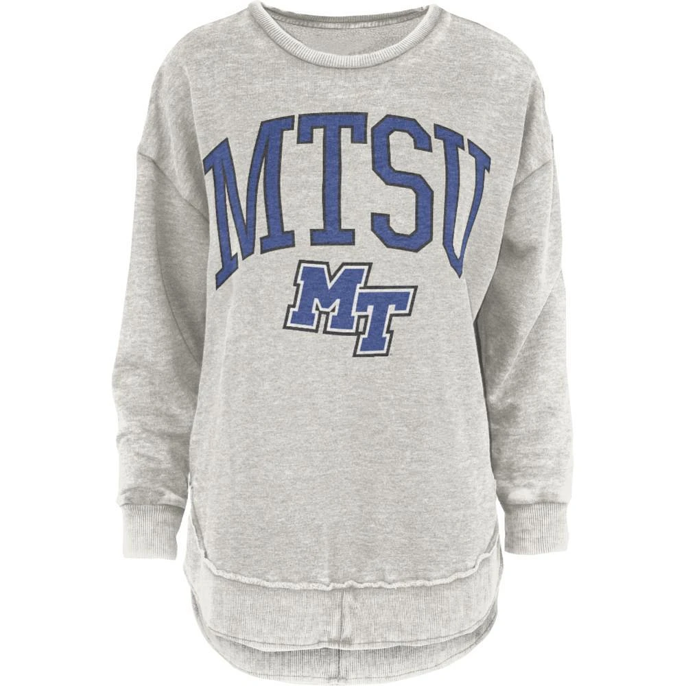 MTSU Pressbox Nelson Melange Poncho Crew