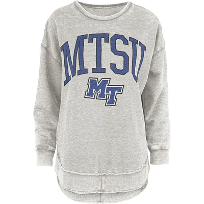 MTSU Pressbox Nelson Melange Poncho Crew