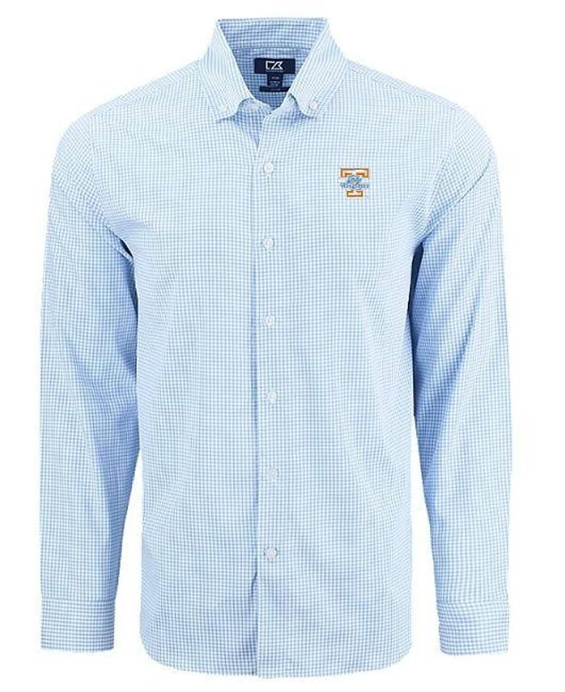 Tennessee Lady Vols Cutter & Buck Skyline Eco Gingham Button Up Shirt