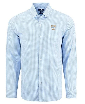 Tennessee Lady Vols Cutter & Buck Skyline Eco Gingham Button Up Shirt