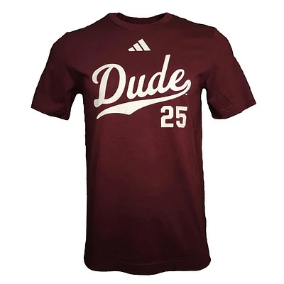 Mississippi State Adidas Dude Script Fresh Tee