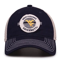 West Virginia The Game Circle Trucker Adjustable Hat