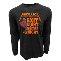 Virginia Tech Retro Brand Metallica Exit Light Enter Night Long Sleeve Tri-Blend Tee